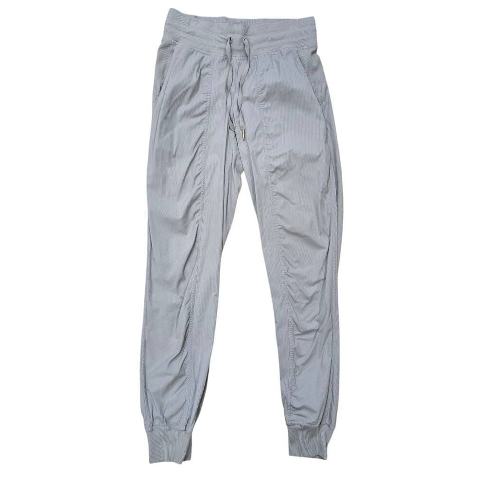 Lululemon Dance Studio Mid-Rise Jogger Pants Women's Size‎ 4 Gray Drawstring